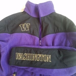 UW Husky Columbia Fleece Jacket Large